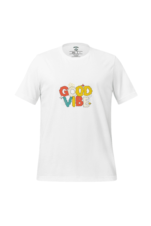 Olympia Angel - Good Vibes T-Shirt (White, 2XL)
