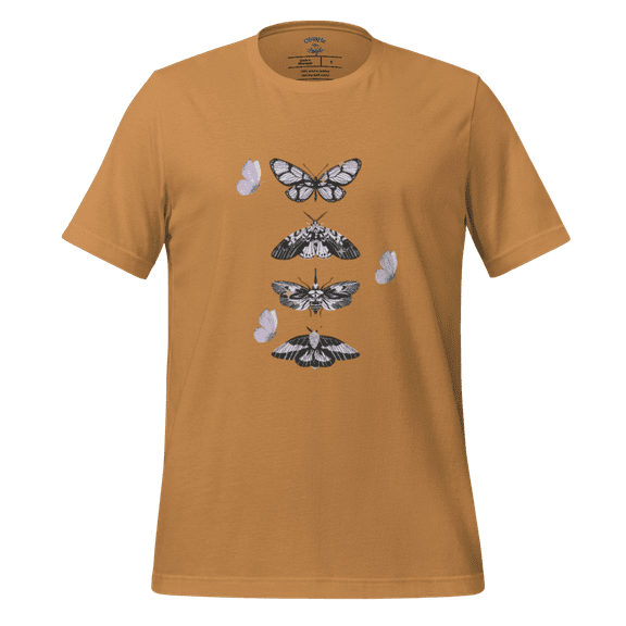 Olympia Angel - Unisex t-shirt -Butterflies (Toast, S)