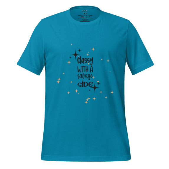 Olympia Angel - Unisex t-shirt - Classy Savage (Aqua, 2XL)