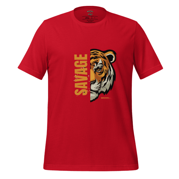 Olympia Angel - Unisex t-shirt - Savage Lion (Red, 2XL)