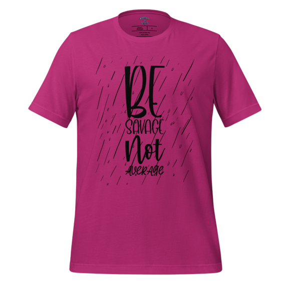 Olympia Angel - Unisex t-shirt - Savage Not Average (Berry, L)