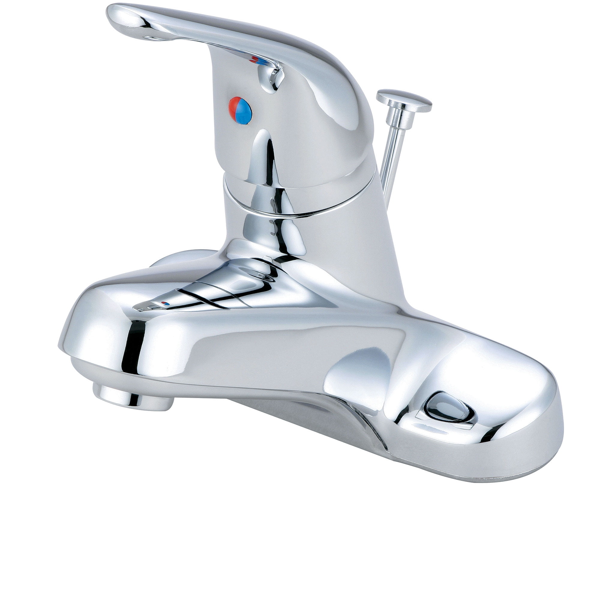 Polished Chrome Single Handle Centerset Bathroom Faucet