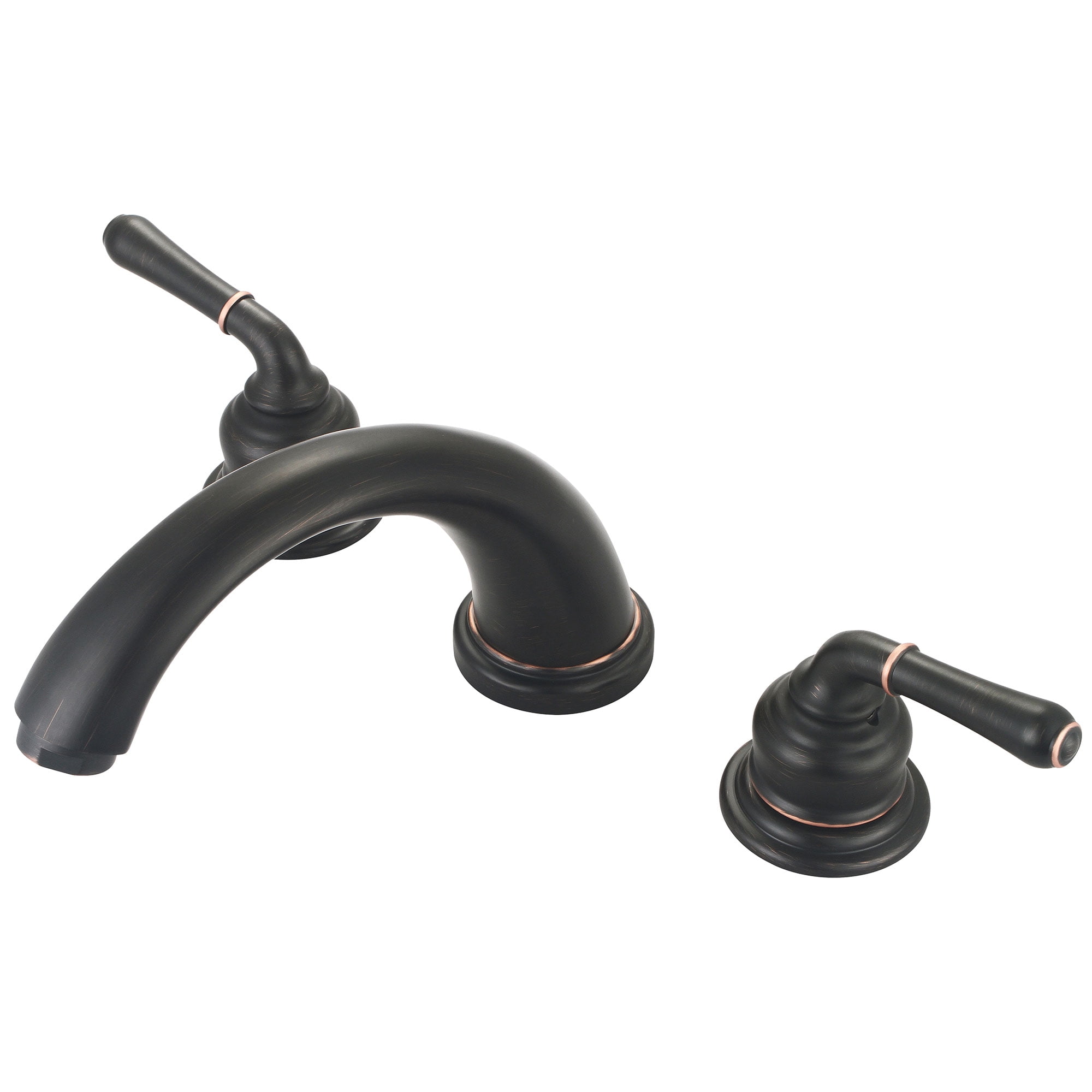 Olympia Faucets P-1131T-MZ Accent Deck Mounted 7-1/2" Reach Roman Tub Filler - Bronze