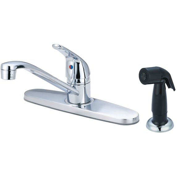 Olympia K-4161 ELITE Series Single Handle Kitchen Faucet w/Side Spray: Chrome
