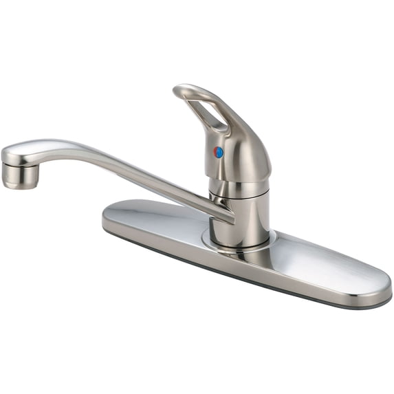 Olympia Faucets K-4170-BN Elite 1.5 GPM Widespread Kitchen Faucet - Nickel
