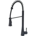 thumbnail image 1 of Olympia Faucets K-5010-MB I2 1.5 GPM Single Hole Pre-Rinse Kitchen Faucet - Black, 1 of 1
