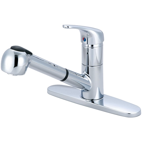 Olympia K-5030 ELITE Series Single Handle Pull-Out Kitchen Faucet: Chrome