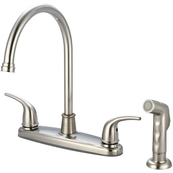 Olympia Faucets K-5372-BN Accent 1.5 GPM Bridge Kitchen Faucet - Nickel