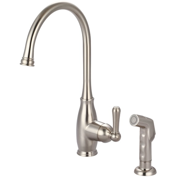 Olympia Faucets K-5441-BN Accent 1.5 GPM Single Hole Kitchen Faucet - Nickel