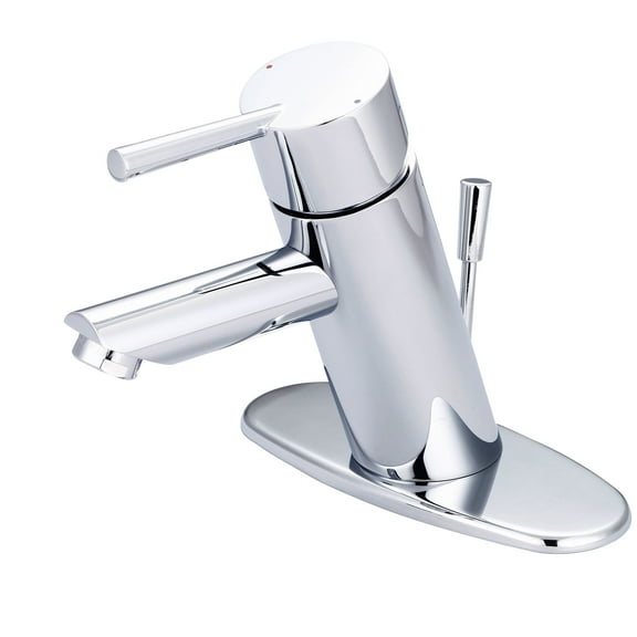 Olympia Faucets i2 1.2 GPM Single Hole Bathroom Faucet with Deck Cover Plate in Chrome - L-6052-WD