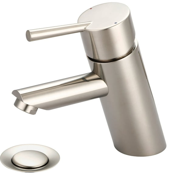 Olympia Faucets L-6055 I2 1.2 GPM Single Hole Bathroom Faucet - Nickel