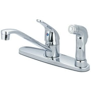 Olympia Faucets Single Handle Kitchen Faucet with Side Spray
