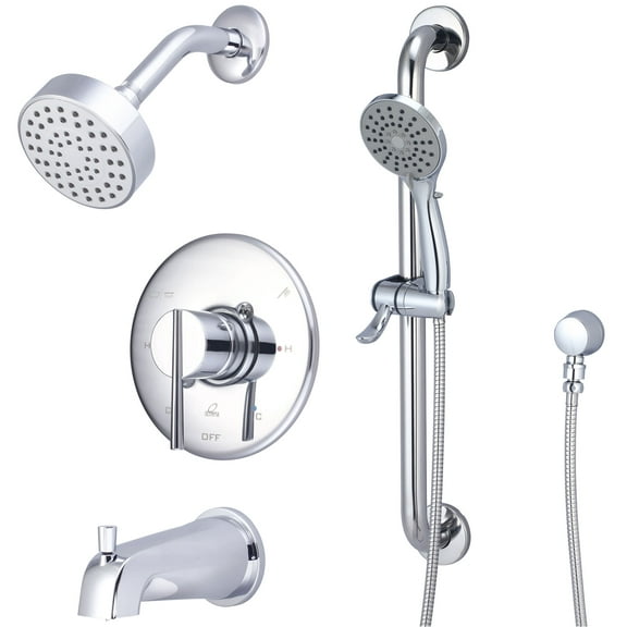 Olympia Faucets Td-2380-Ada I2v Tub And Shower Trim Package - Chrome