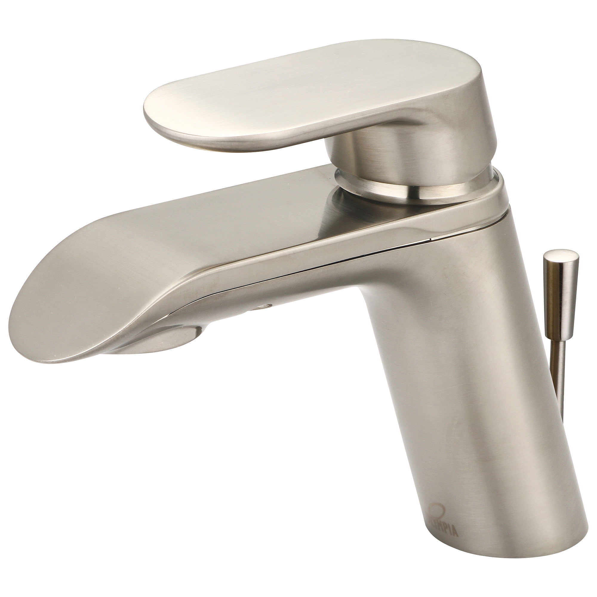 Brushed Nickel Single-Hole Single-Handle Bathroom Faucet