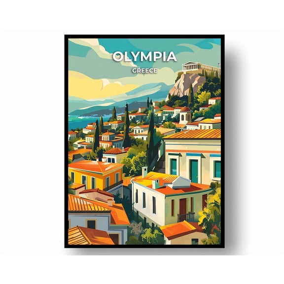 Olympia Greece Travel Poster