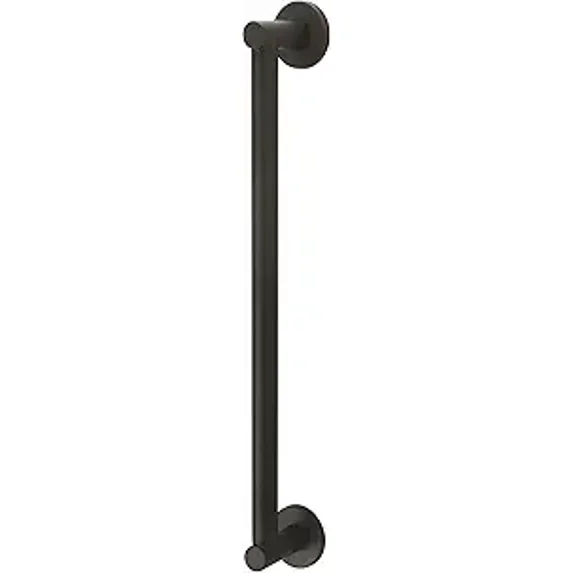 Olympia Faucets 24 inch Rounded Metal Grab Bar in Matte Black - OP-460034-MB