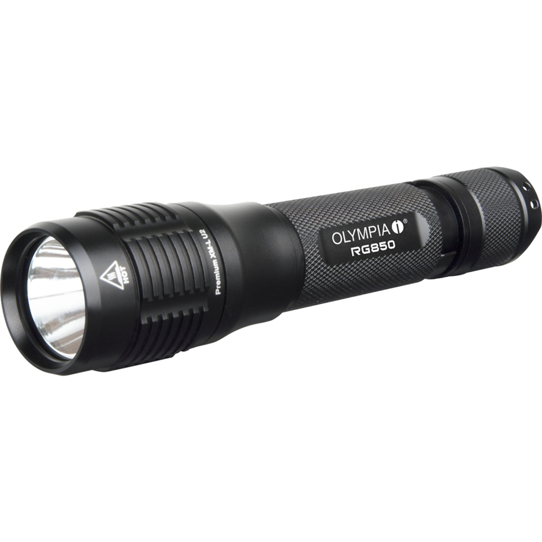 Olympia RG245 Taschenlampe – Robust, Wasserdicht, CREE LED, 5 Modi, IPX-8, Für Outdoor & Notfall
