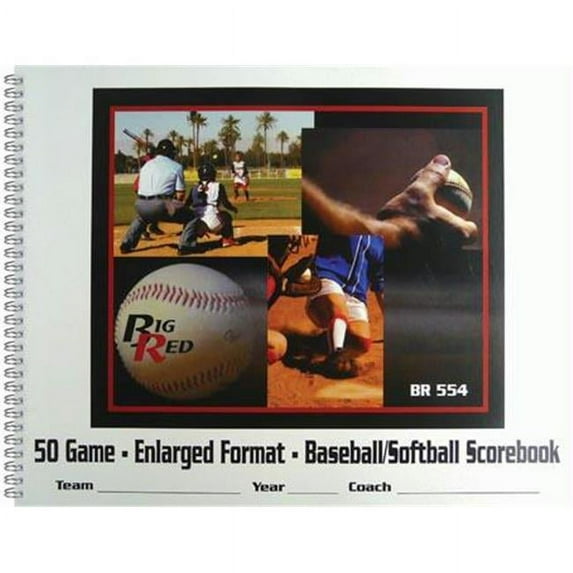 Olympia Sports BK051P 11 Player Baseball-Softball Scorebook