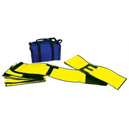 Olympia Sports FB066M Line Split Strip - Yellow-Black