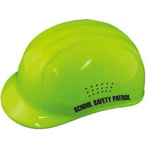 Olympia Sports SA147P Hi-Viz Lime Helmet w/ Label
