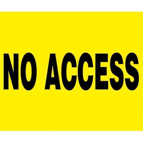 Olympia Sports SA932M 24 in. x 18 in. Barricade Sign - NO ACCESS