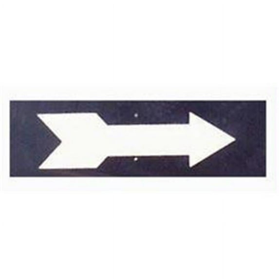 Olympia Sports TR386M 13 in. x 4 in. Turn Arrow Sign with Hardware