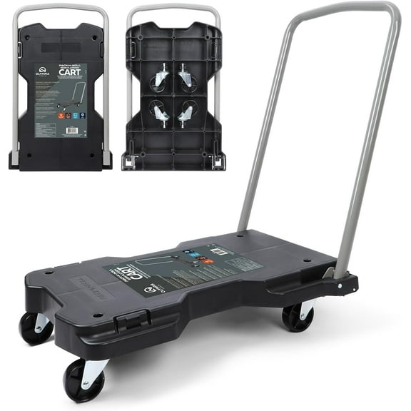 Olympia Tools 330lbs Fully Folded Resin Platform Hand Truck, Black