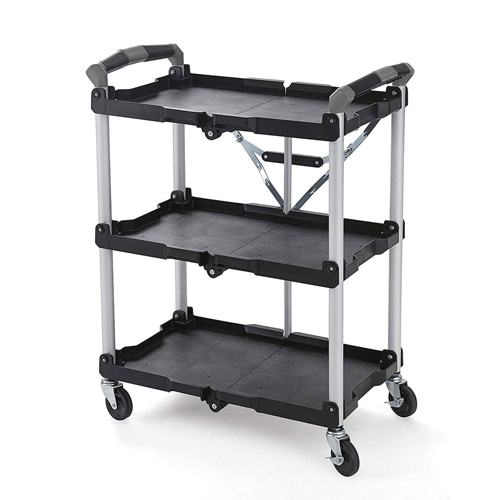 Olympia Tools 3-Tier Collapsible Service Cart, Pack N Roll 85-188