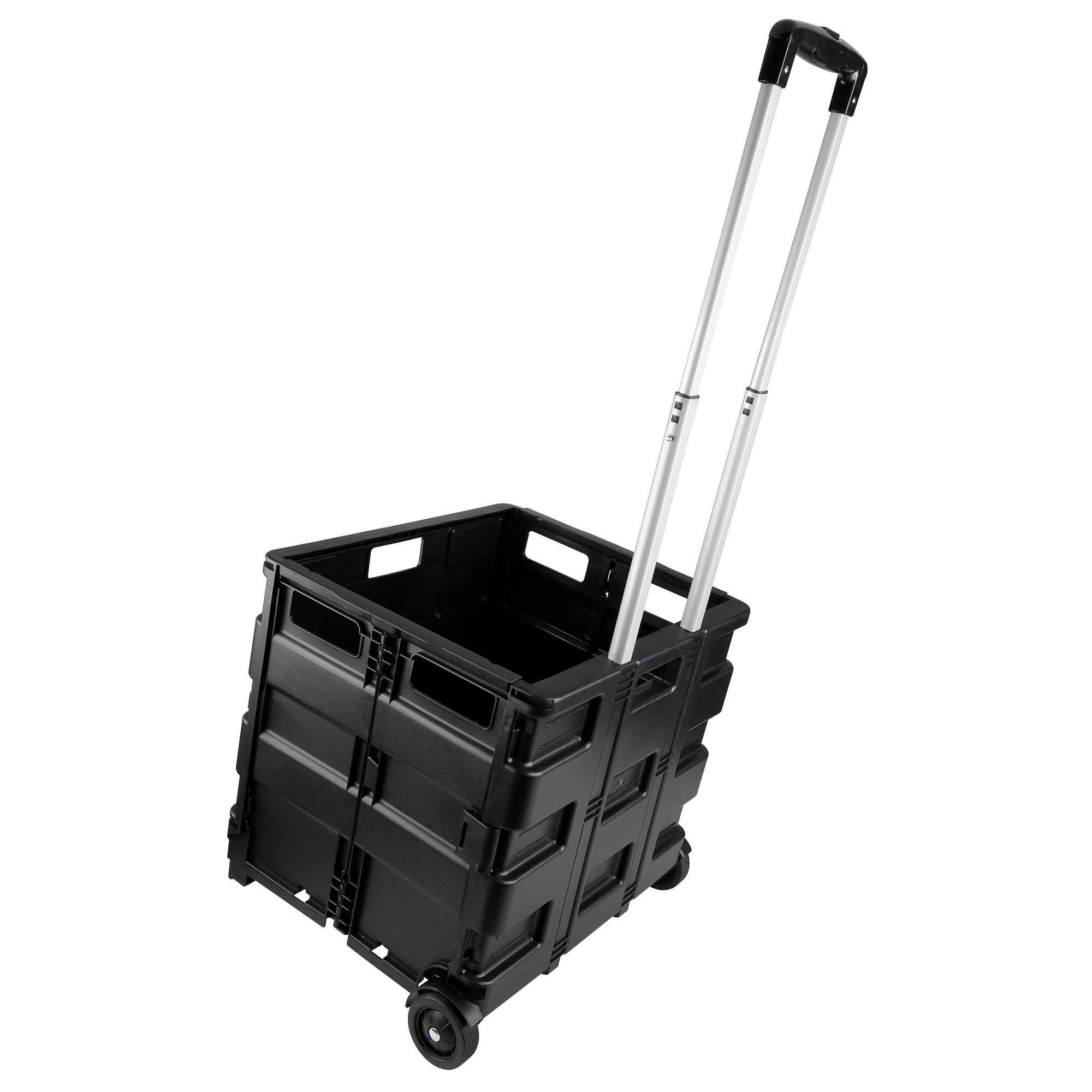 Portable Tools Carrier Plastic Foldable Crate, Telescopic Handle 2 Wheels -  China Mobile Tool Box with Wheels and Tool Organizer price