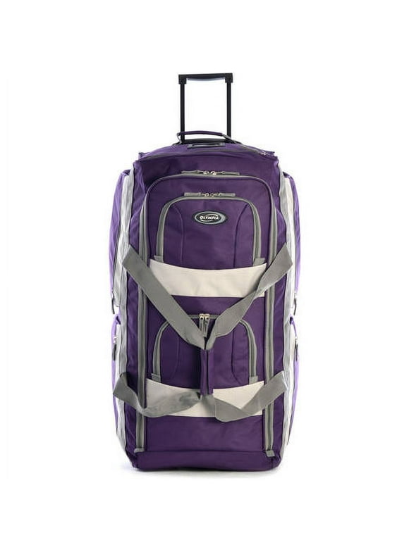 Olympia Travel/Luggage Case (Rolling Duffel) Travel Essential, Dark Lavender