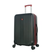 Olympia U.S.A. Apache Expandable Hardside Carry-On Luggage Spinner Suitcase with Laptop Compartment, Black/Red