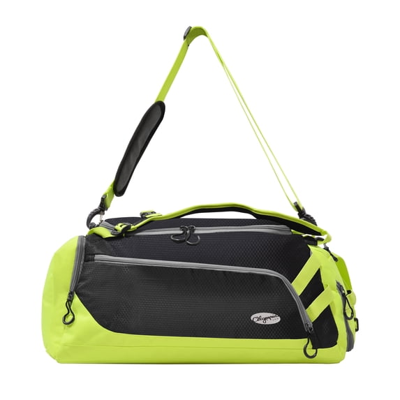 Olympia U.S.A. Blitz Gym Duffel with Backpack Straps Travel and Sports Bag, Black/Gray