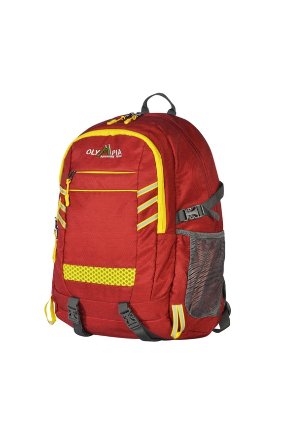 Huntsman Travel Backpack/Backpack for School with Laptop Compartment, Red/Yellow