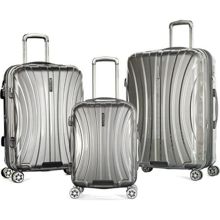 Olympia U.S.A. Phoenix 3-Piece Luggage Set Expandable Lightweight Hardside Double 4 Wheel Spinner Suitcase with TSA Lock and Hidden Laptop Compartment