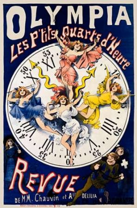 OlympiaPtits Quarts dHeure Revue Canvas Art - Alfred Choubrac (24 x 36)