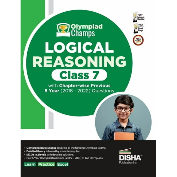Olympiad Champs Logical Reasoning Class 7 with Chapter-wise Previous 5 Year (2018 - 2022) Questions Complete Prep Guide , (Paperback)