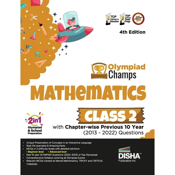 Olympiad Champs Mathematics Class 2 with Chapter-wise Previous 10 Year (2013 - 2022) Questions 4th Edition Complete Prep, (Paperback)