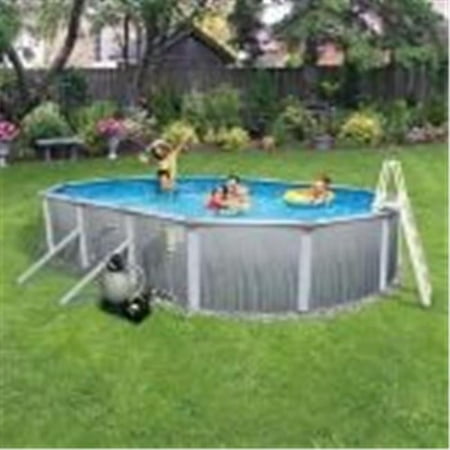 Olympian Athletics Metal Frame Above Ground Pool Oval 52” 52” Swimming Pool
