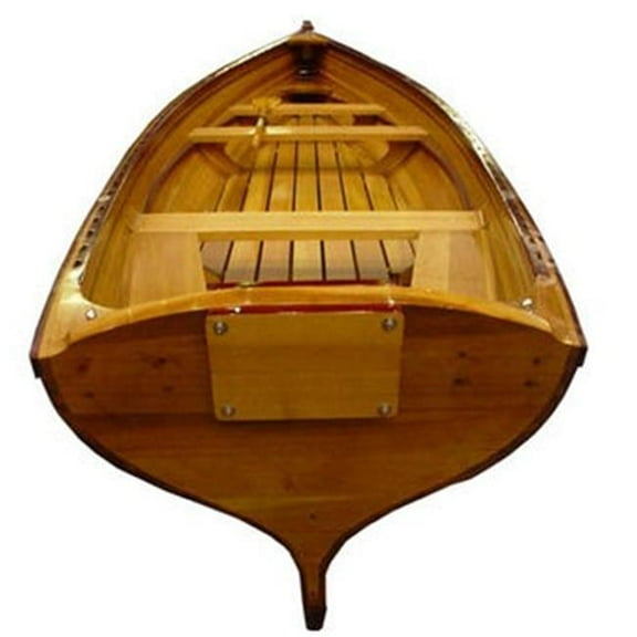 Olympian Athletics Real Whitehall Handcrafted 4-Person 17-Foot Wooden Inflatable Dinghy