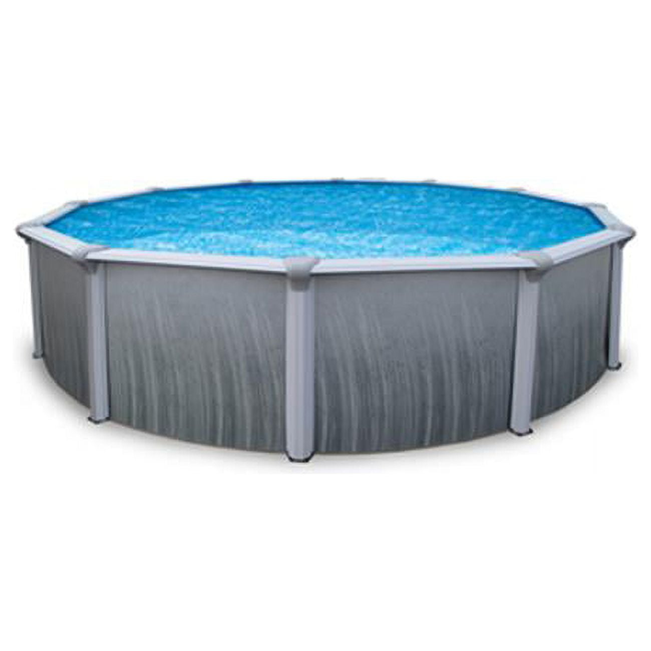 Olympian Durable Athletics Swimming Pool, Steel Round, Blue, 16 oz
