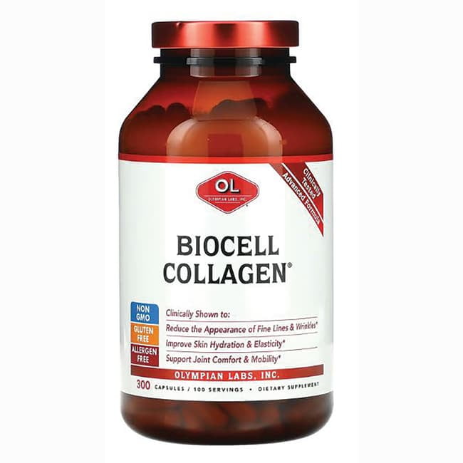 Olympian Labs Biocell Collagen - Advanced Formula 1,500 mg 300 Caps