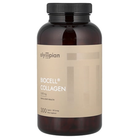 Olympian Labs Biocell Collagen Capsules Dietary Supplement, 300 count