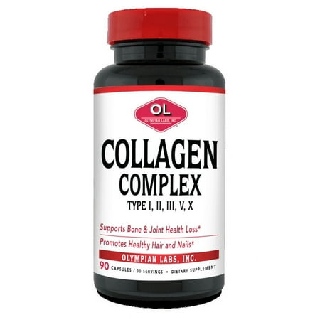 Olympian Labs Collagen Complex Type I, Ii, Iii, V, X 90 Caps