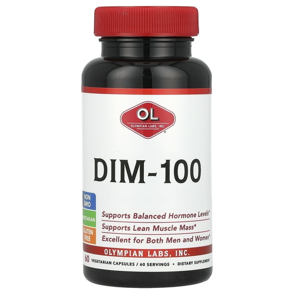 Olympian Labs DIM-100 Vegetarian Capsules, 60 count
