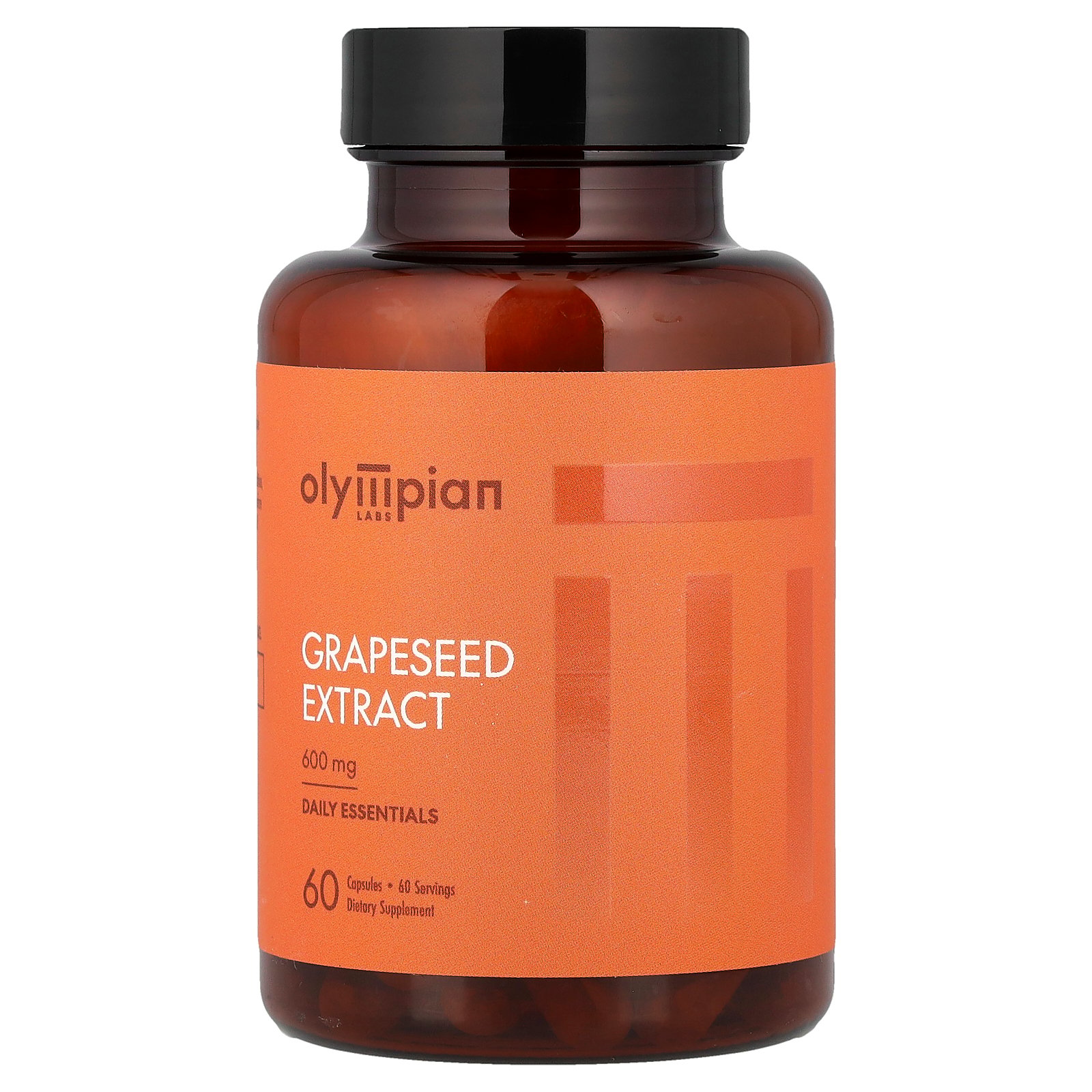Olympian Labs Grape Seed Extract - Maximum Strength 600 mg 60 Veg Caps