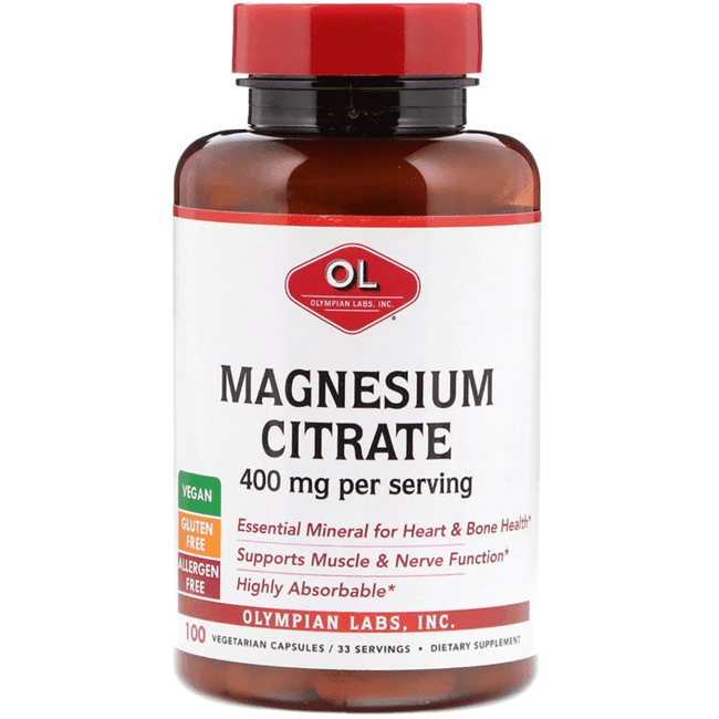 Olympian Labs Magnesium Citrate 400 mg 100 Caps
