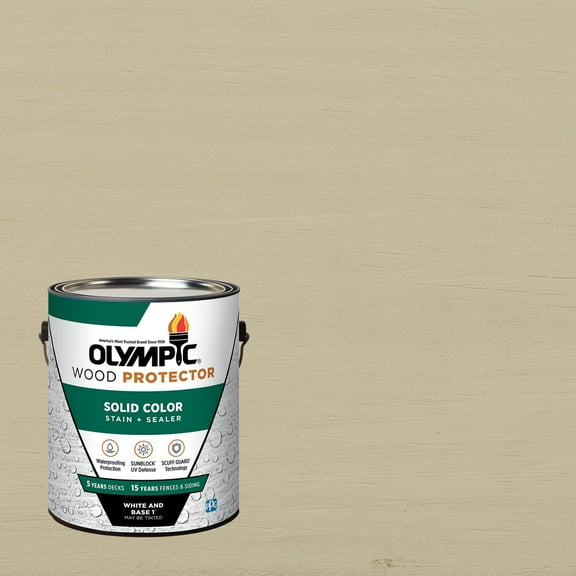 Olympic 1 Gallon SC-1035 Glenn Annie Exterior Solid Wood Protector Stain Plus Sealer in One