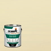 Olympic 1 Gallon SC-1079 Soapstone Exterior Solid Wood Protector Stain Plus Sealer in One