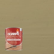 Olympic 1 gal. Autumn Sand Exterior Solid Wood Protector Stain Plus Sealer in One