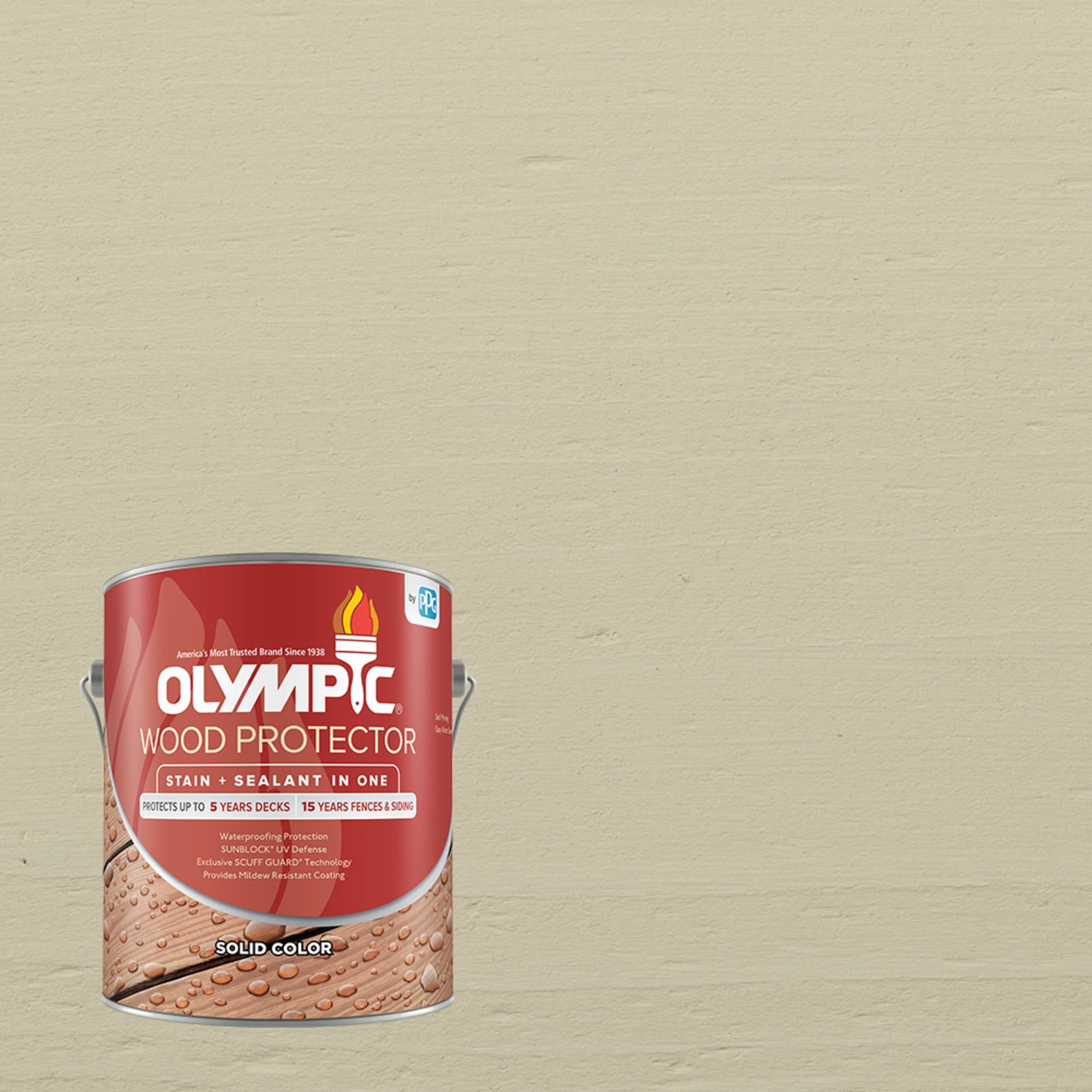 Olympic 1 Gallon Glenn Annie Exterior Solid Wood Protector Stain Plus